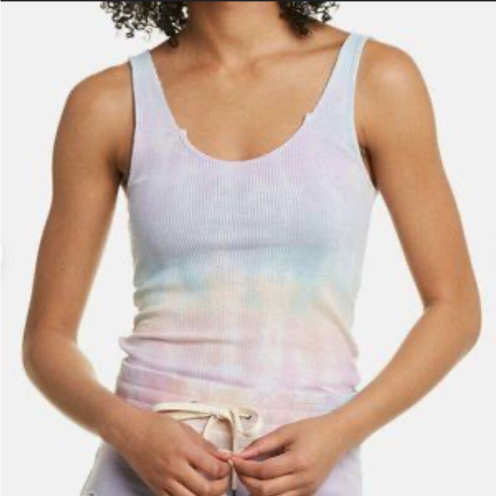 Tie-Dye Ribbed Tank Top